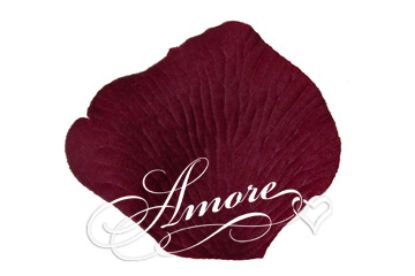 Picture of Silk Rose Petals Deep Burgundy