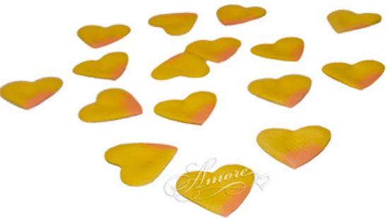 Picture of Silk Rose Petals Heart Shape Peach